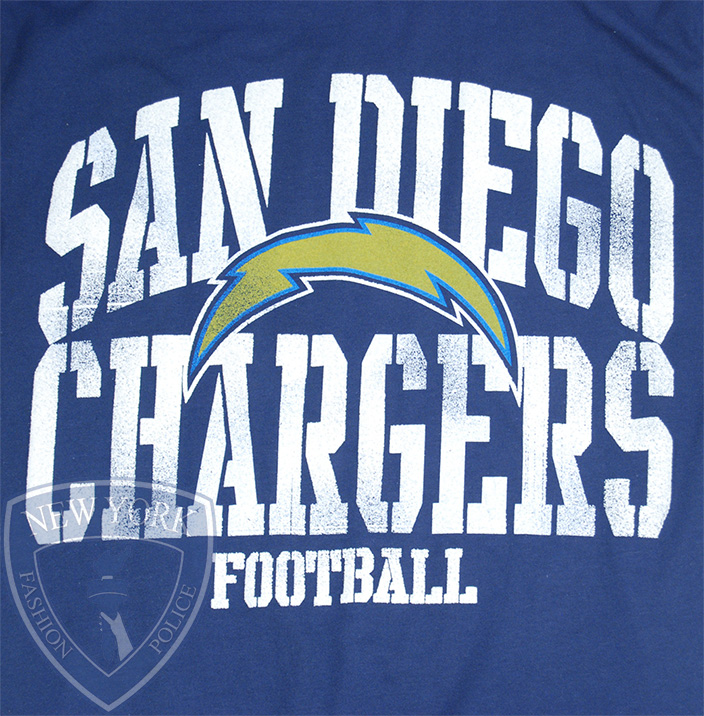 SAN DIEGO CHARGERS T SHIRT PHILIP RIVERS NFL LOGO FOOTBALL TEE L
