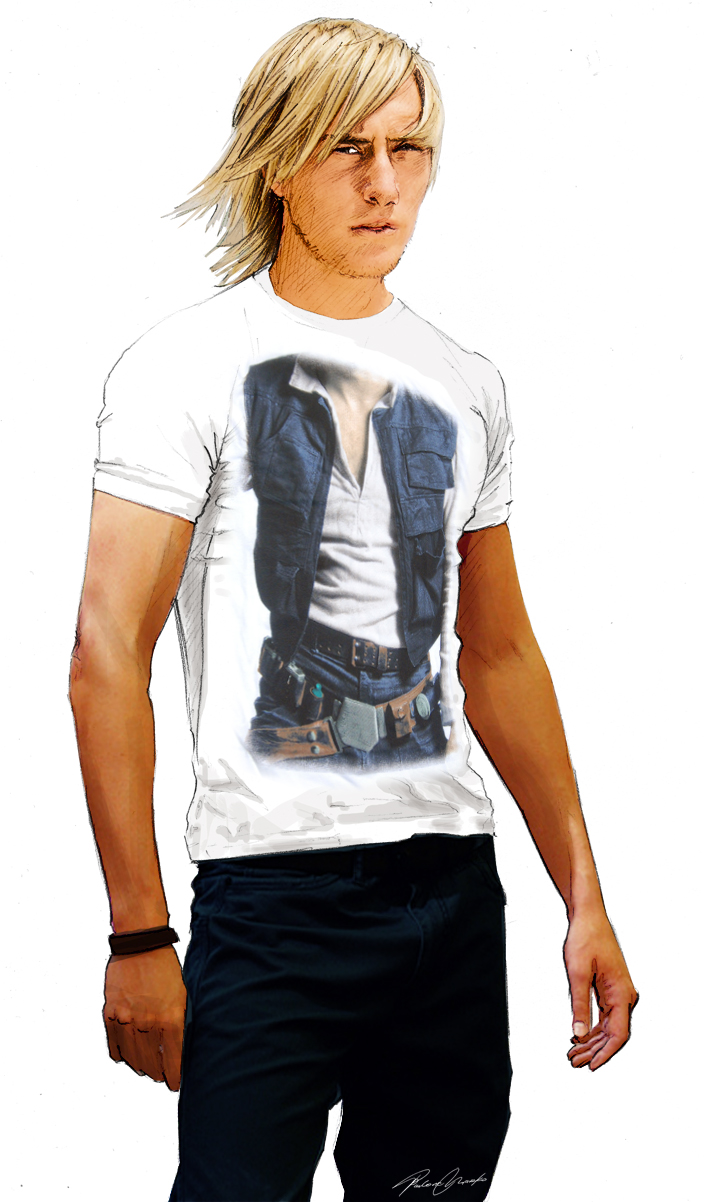 Harrison ford wearing han solo t shirt #8